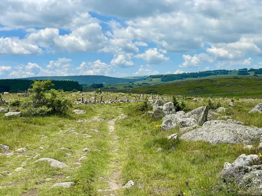 GRP - Tour des Monts d'Aubrac étape Prinsuéjols à Les Rajas